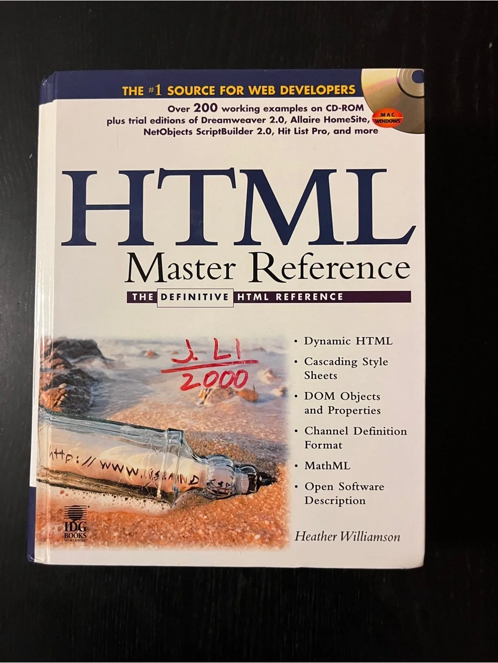 (Original $59.99) IDG Books HTML Master Reference Paperback Book CD 1999 ISBN 07